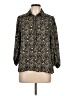 Max Studio 100% Polyester Floral Black 3/4 Sleeve Blouse Size M - photo 1