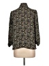 Max Studio 100% Polyester Floral Black 3/4 Sleeve Blouse Size M - photo 2