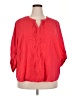 Soirée Red 3/4 Sleeve Blouse Size 2X - photo 1