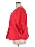 Soirée Red 3/4 Sleeve Blouse Size 2X - photo 5