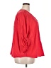 Soirée Red 3/4 Sleeve Blouse Size 2X - photo 4
