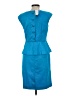 Spense Blue Cocktail Dress Size 4 - photo 2