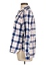 Gap Outlet 100% Cotton Plaid Blue Long Sleeve Button-Down Shirt Size L - photo 5