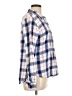 Gap Outlet 100% Cotton Plaid Blue Long Sleeve Button-Down Shirt Size L - photo 4
