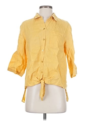 Ellen Tracy 3/4 Sleeve Button-Down Shirt (view 1)