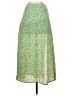 Shein 100% Polyester Print Green Casual Skirt Size 2 - photo 2