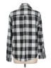 BeachLunchLounge Checkered-gingham Gray Long Sleeve Blouse Size L - photo 2