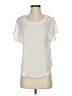 Banana Republic 100% Polyester Ivory Short Sleeve Blouse Size XS - photo 1
