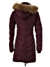 Tommy Hilfiger 100% Polyester Burgundy Coat Size S - photo 2