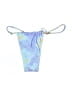 White Fox Tie-dye Blue Swimsuit Bottoms Size XS - photo 2