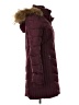 Tommy Hilfiger 100% Polyester Burgundy Coat Size S - photo 4