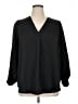 Jess Lea 100% Polyester Black Long Sleeve Blouse Size L - photo 1