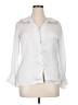 Assorted Brands 100% Polyester White Long Sleeve Blouse Size L - photo 1