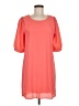 Everly Solid Orange Casual Dress Size M - photo 1