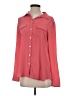 Ann Taylor LOFT 100% Polyester Solid Pink Long Sleeve Blouse Size S - photo 1
