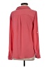 Ann Taylor LOFT 100% Polyester Solid Pink Long Sleeve Blouse Size S - photo 2