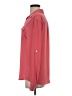 Ann Taylor LOFT 100% Polyester Solid Pink Long Sleeve Blouse Size S - photo 5