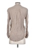 Zara 100% Viscose Gray Tan Long Sleeve Blouse Size S - photo 2