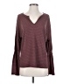 Downeast Burgundy Long Sleeve Top Size S - photo 1