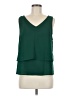HD in Paris 100% Polyester Green Sleeveless Blouse Size 6 - photo 1