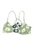 Shore Floral Green Swimsuit Top Size M - photo 1