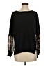 Assorted Brands Floral Black Pullover Sweater Size S - photo 1