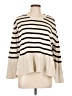 Gap 100% Cotton Stripes Ivory Pullover Sweater Size L - photo 1