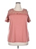 Perseption Concept Pink Short Sleeve Top Size 2X - photo 1