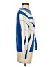 St. John 100% Cashmere Graphic Blue Cashmere Pullover Sweater Size P (petite) - photo 4