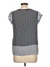 Joie 100% Polyester Gray Short Sleeve Top Size L - photo 2