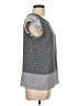 Joie 100% Polyester Gray Short Sleeve Top Size L - photo 4