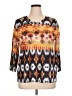 Chico's 100% Polyester Orange Pullover Sweater Size XL (3) - photo 1