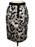Ann Taylor Animal Print Silver Formal Skirt Size 4 - photo 2