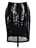 Ruby Ribbon 100% Polyester Metallic Silver Formal Skirt Size L - photo 1