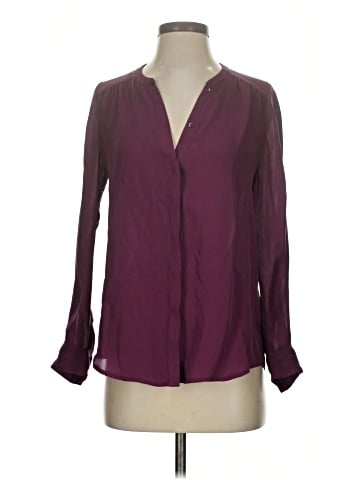 Joie Long Sleeve Silk Top (view 1)
