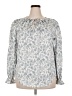 Unbranded 100% Polyester Gray 3/4 Sleeve Blouse Size XXL - photo 1