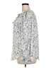 Unbranded 100% Polyester Gray 3/4 Sleeve Blouse Size XXL - photo 5