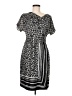 Ellen Tracy 100% Polyester Print Black Casual Dress Size P (petite) - photo 1