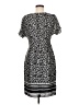 Ellen Tracy 100% Polyester Print Black Casual Dress Size P (petite) - photo 2