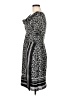 Ellen Tracy 100% Polyester Print Black Casual Dress Size P (petite) - photo 5