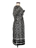Ellen Tracy 100% Polyester Print Black Casual Dress Size P (petite) - photo 4
