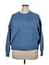 LC Lauren Conrad Solid Blue Pullover Sweater Size XXL - photo 1