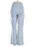 Zara 100% Polyester Argyle Blue Casual Pants Size XS - photo 2