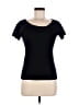 Laurel 100% Viscose Black Short Sleeve Top Size 6 - photo 1