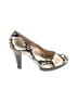 Sofft Animal Print Ivory Gold Heels Size 8 1/2 - photo 1