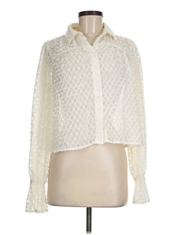 Blue Blush Long Sleeve Blouse (view 1)