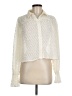 Blue Blush 100% Polyester Ivory White Long Sleeve Blouse Size M - photo 1