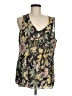 CAbi 100% Polyester Black Yellow Sleeveless Blouse Size M - photo 1