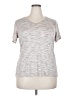 Apt. 9 Tweed Silver Short Sleeve T-Shirt Size XXL - photo 1