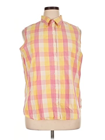 L.L.Bean Sleeveless Button-Down Shirt (view 1)